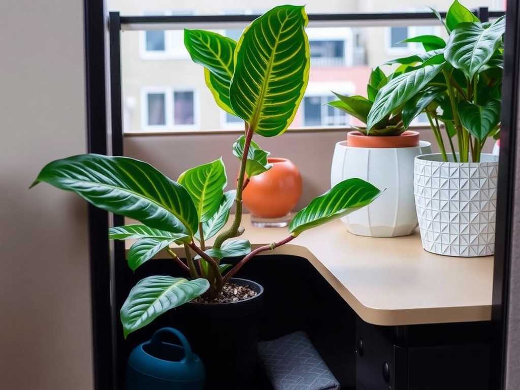 How to Care for Calathea Ornata in Office Cubicles with AC: Humidity Tips(1) How to Care for Calathea Ornata in Office Cubicles with AC: Humidity Tips(1)