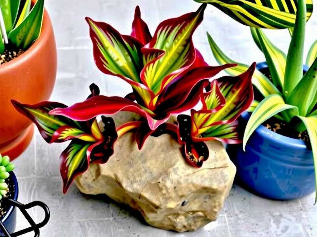 How to Care for Calathea Ornata in Rock Planters: Drainage Boost