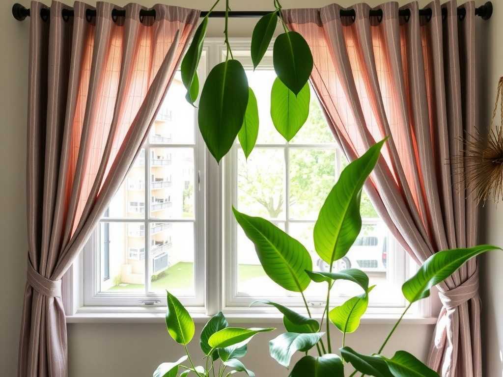 How to Care for Calathea Ornata in Windowsills with Curtains: Light Filter